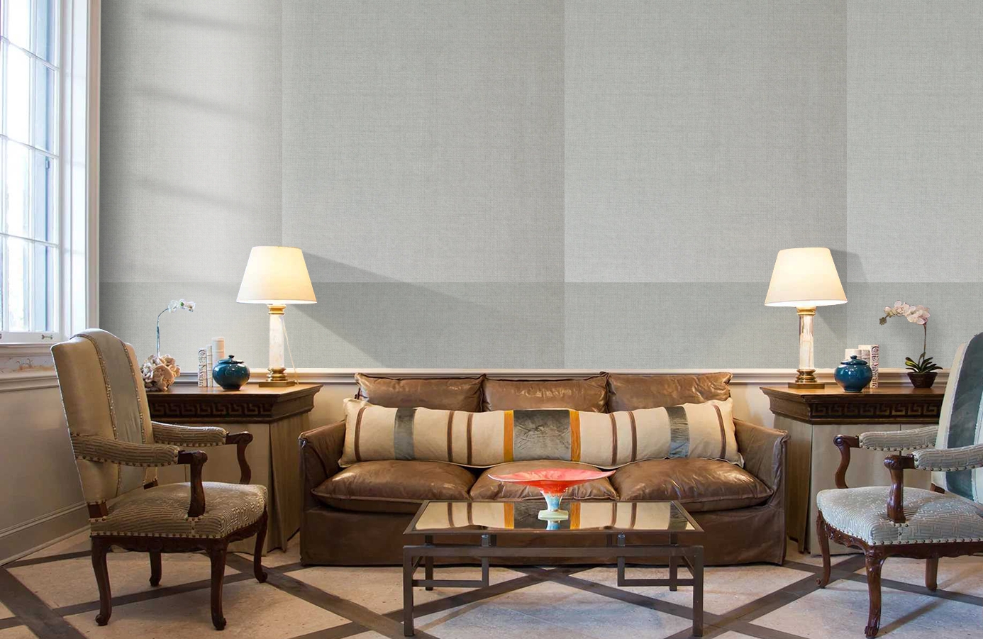 Обои 195033 фото в интерьере кабинета