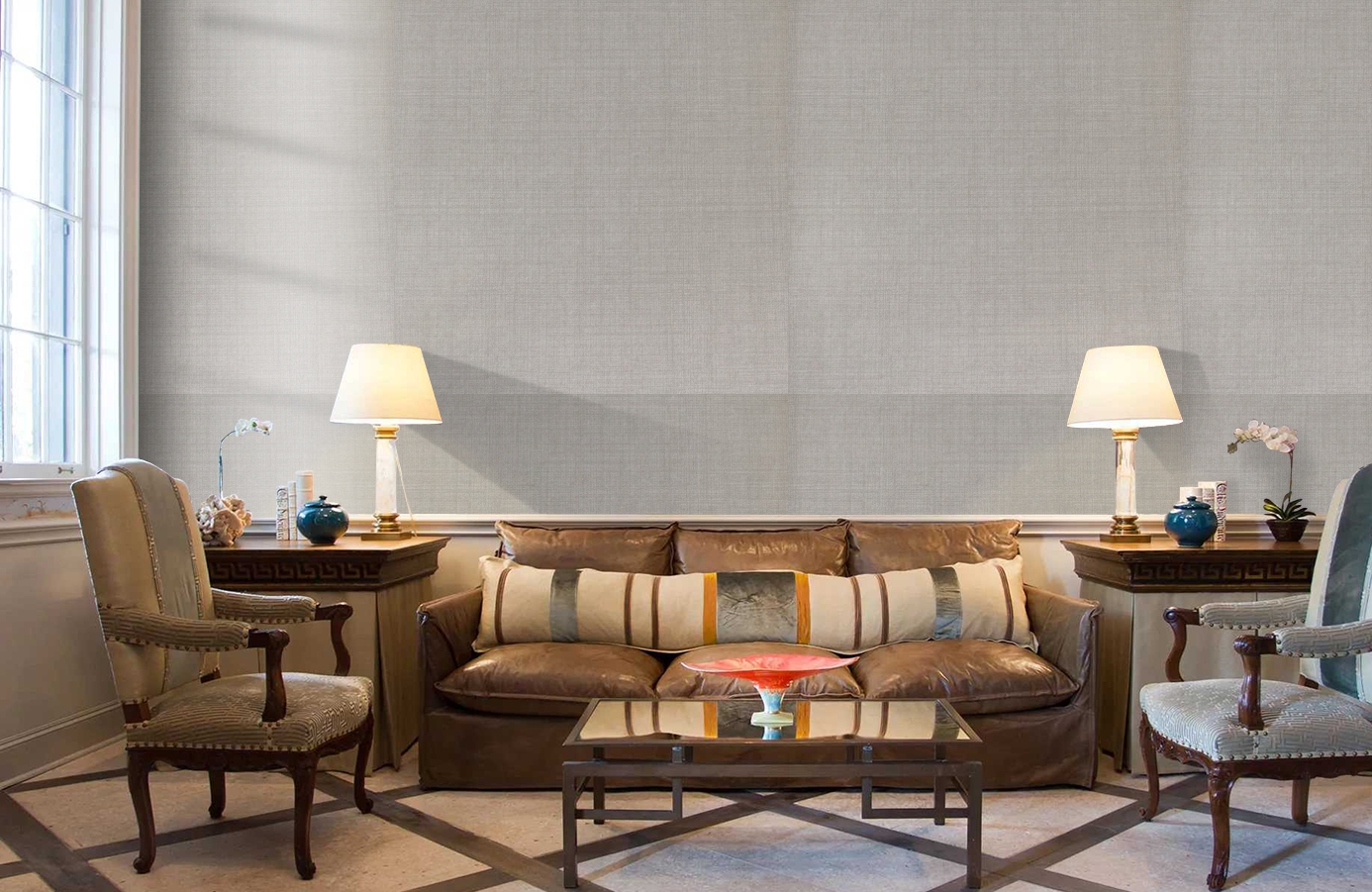 Обои 195034 фото в интерьере кабинета