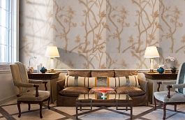 Обои 90100-3 фото в интерьере кабинета превью