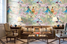 Обои 938708 фото в интерьере кабинета превью