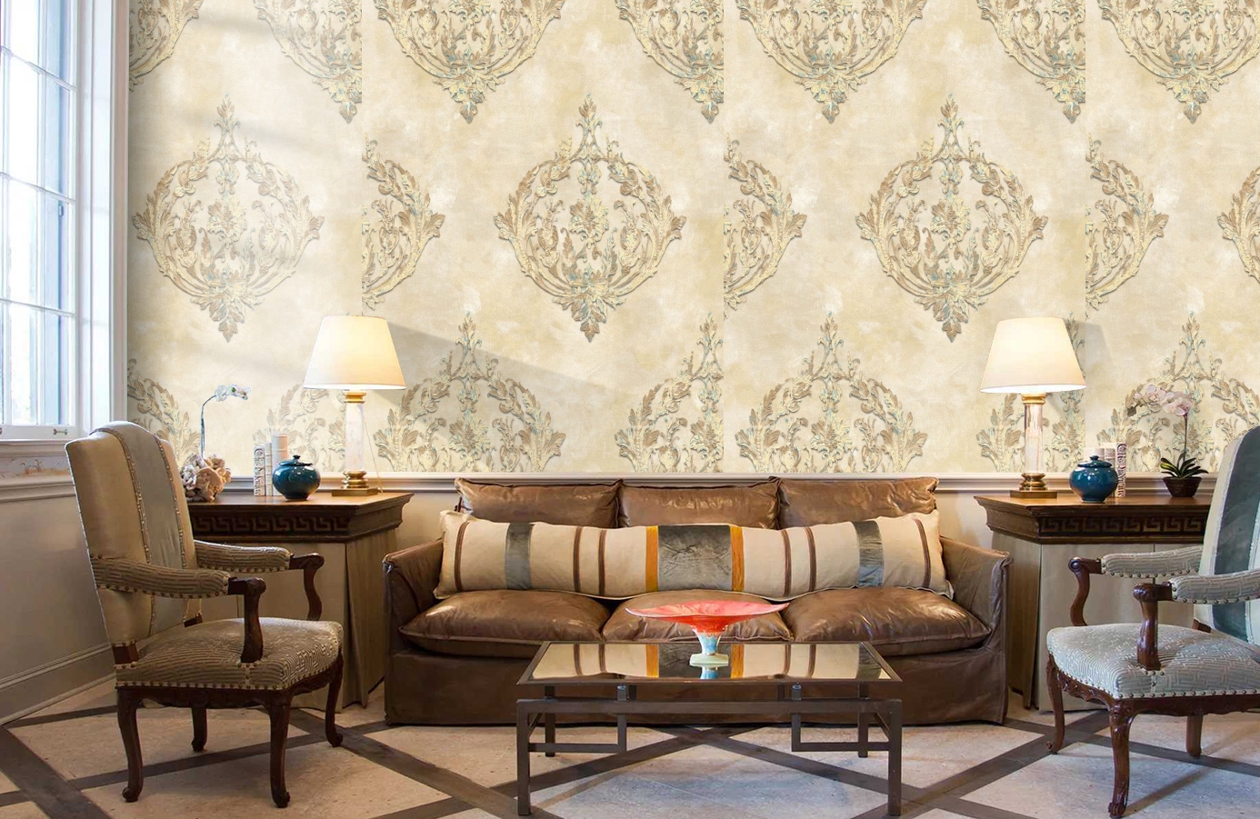 Обои 11500-02 фото в интерьере кабинета Обои 11500-02 фото в интерьере кабинета