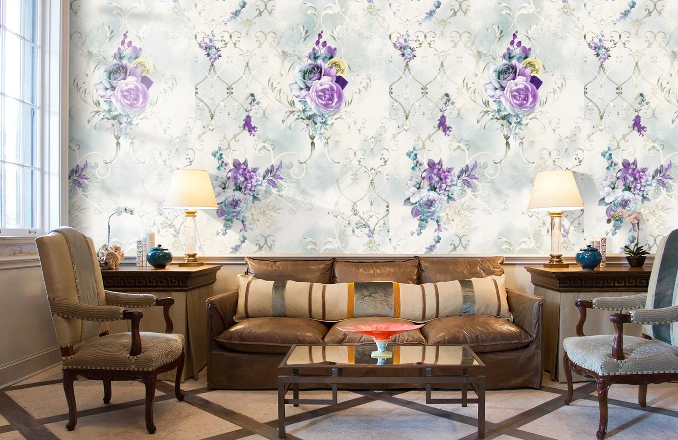 Обои 11700-04 фото в интерьере кабинета Обои 11700-04 фото в интерьере кабинета