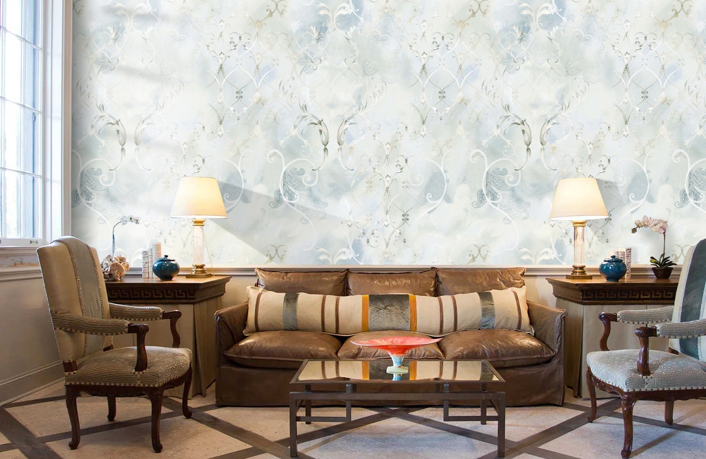 Обои 11800-04 фото в интерьере кабинета