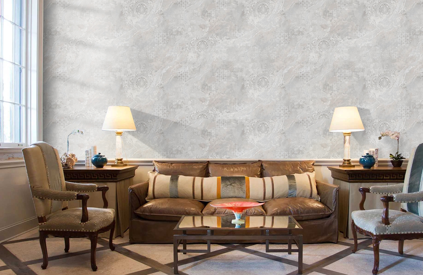 Обои 285616 фото в интерьере кабинета