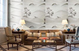 Обои 7711133 фото в интерьере кабинета превью