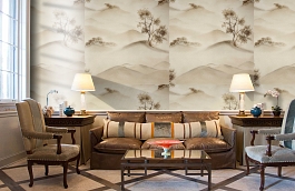 Обои 7711135 фото в интерьере кабинета превью