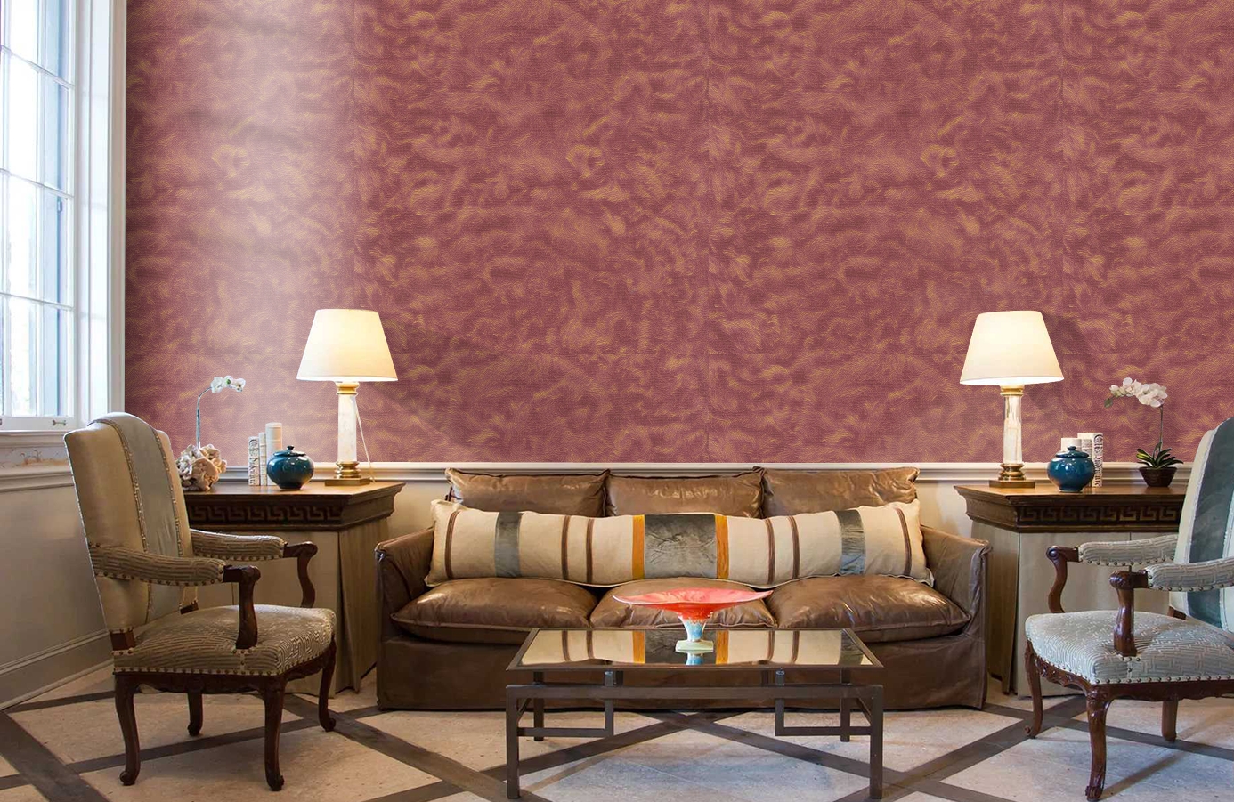 Обои 82101 фото в интерьере кабинета