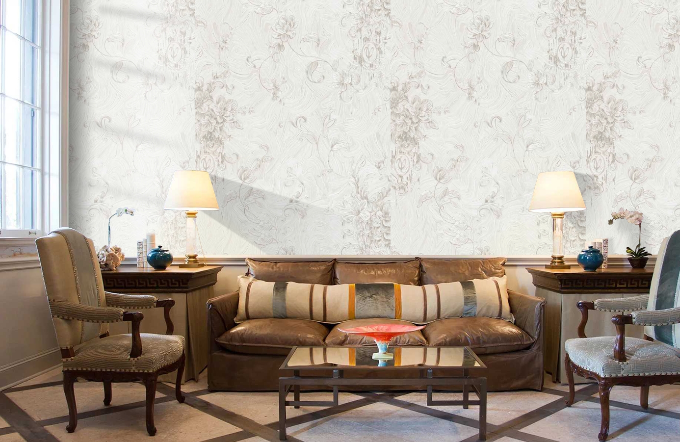 Обои 84007 фото в интерьере кабинета