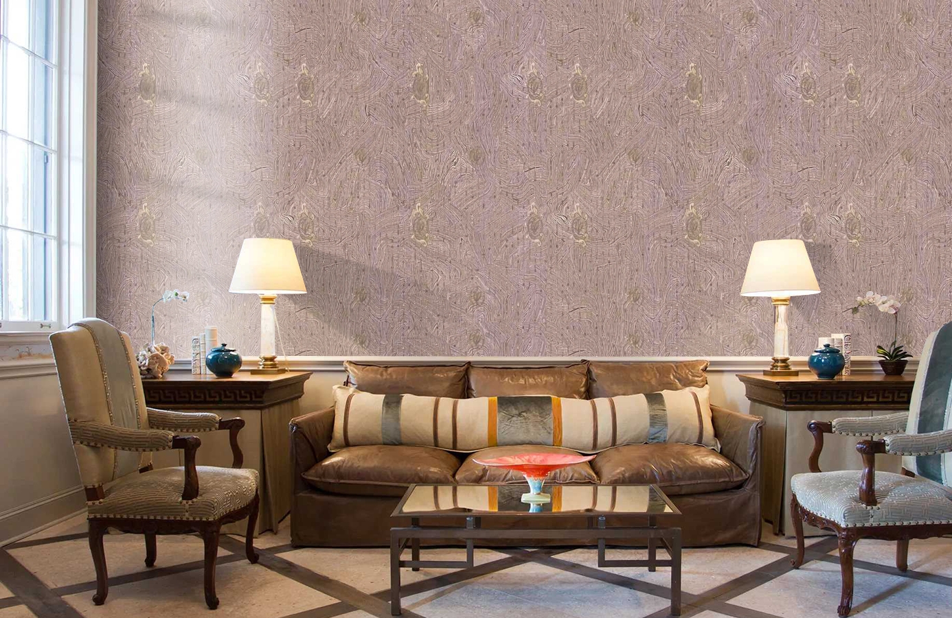 Обои 84025 фото в интерьере кабинета