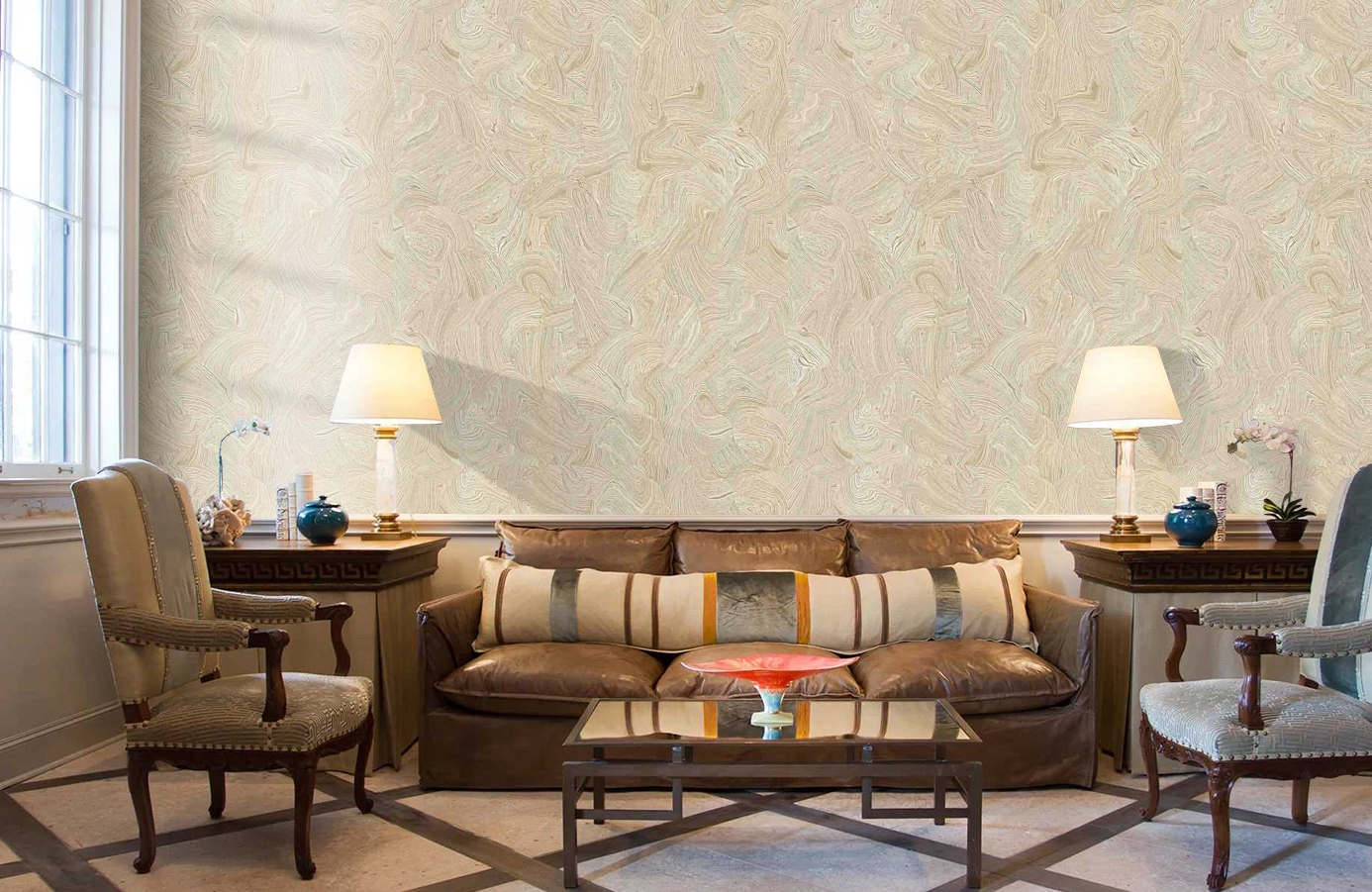 Обои 84031 фото в интерьере кабинета