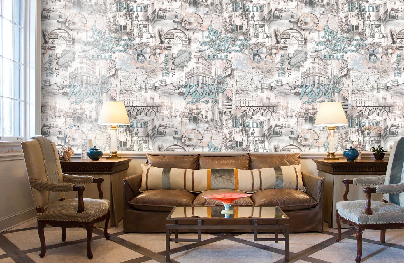 Обои 889434 фото в интерьере кабинета