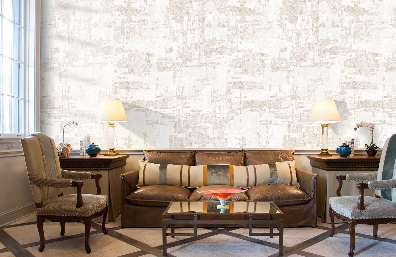 Обои AK2616 фото в интерьере кабинета