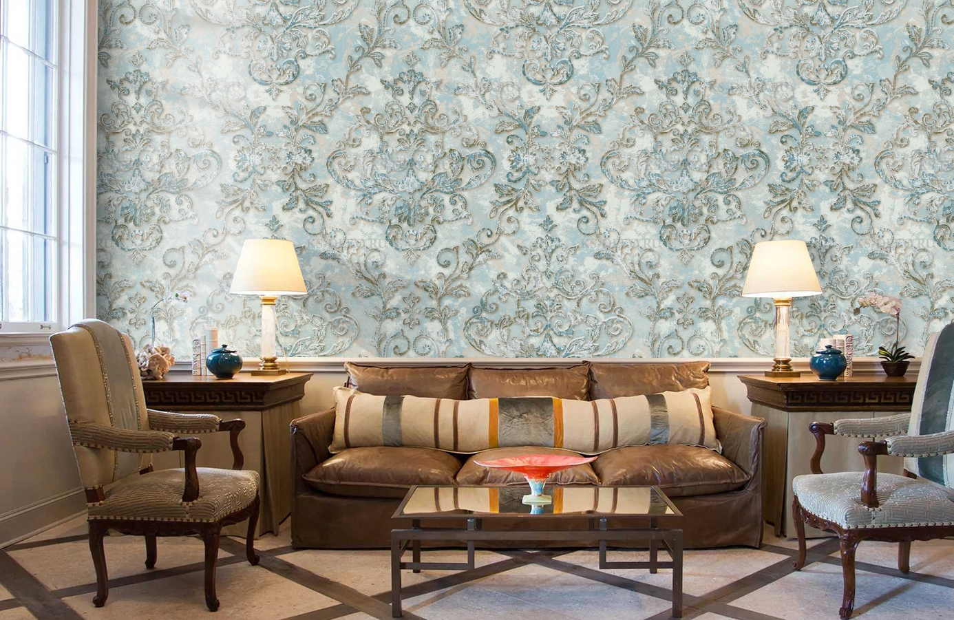 Обои MC11503 фото в интерьере кабинета Обои MC11503 фото в интерьере кабинета