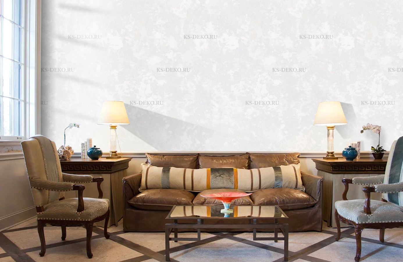 Обои MC11604 фото в интерьере кабинета