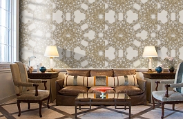 Обои M16030 фото в интерьере кабинета превью