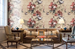 Обои R1311 фото в интерьере кабинета превью