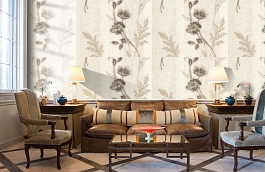 Обои R1327 фото в интерьере кабинета превью