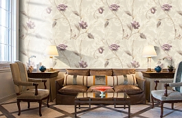 Обои R6415 фото в интерьере кабинета превью