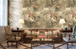 Обои R6617 фото в интерьере кабинета превью