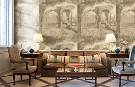 Обои R6618 фото в интерьере кабинета превью