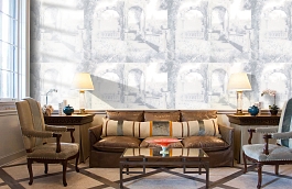 Обои R6622 фото в интерьере кабинета превью