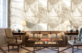 Обои R6624 фото в интерьере кабинета превью