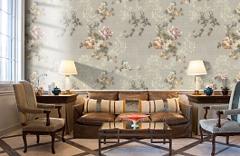 Обои R6631 фото в интерьере кабинета превью