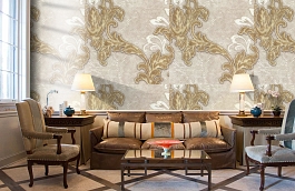 Обои 10017-04 фото в интерьере кабинета превью