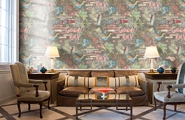 Обои 10037-04 фото в интерьере кабинета превью