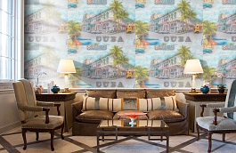 Обои 10229-01 фото в интерьере кабинета превью