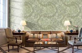 Обои 45-086-02 фото в интерьере кабинета превью