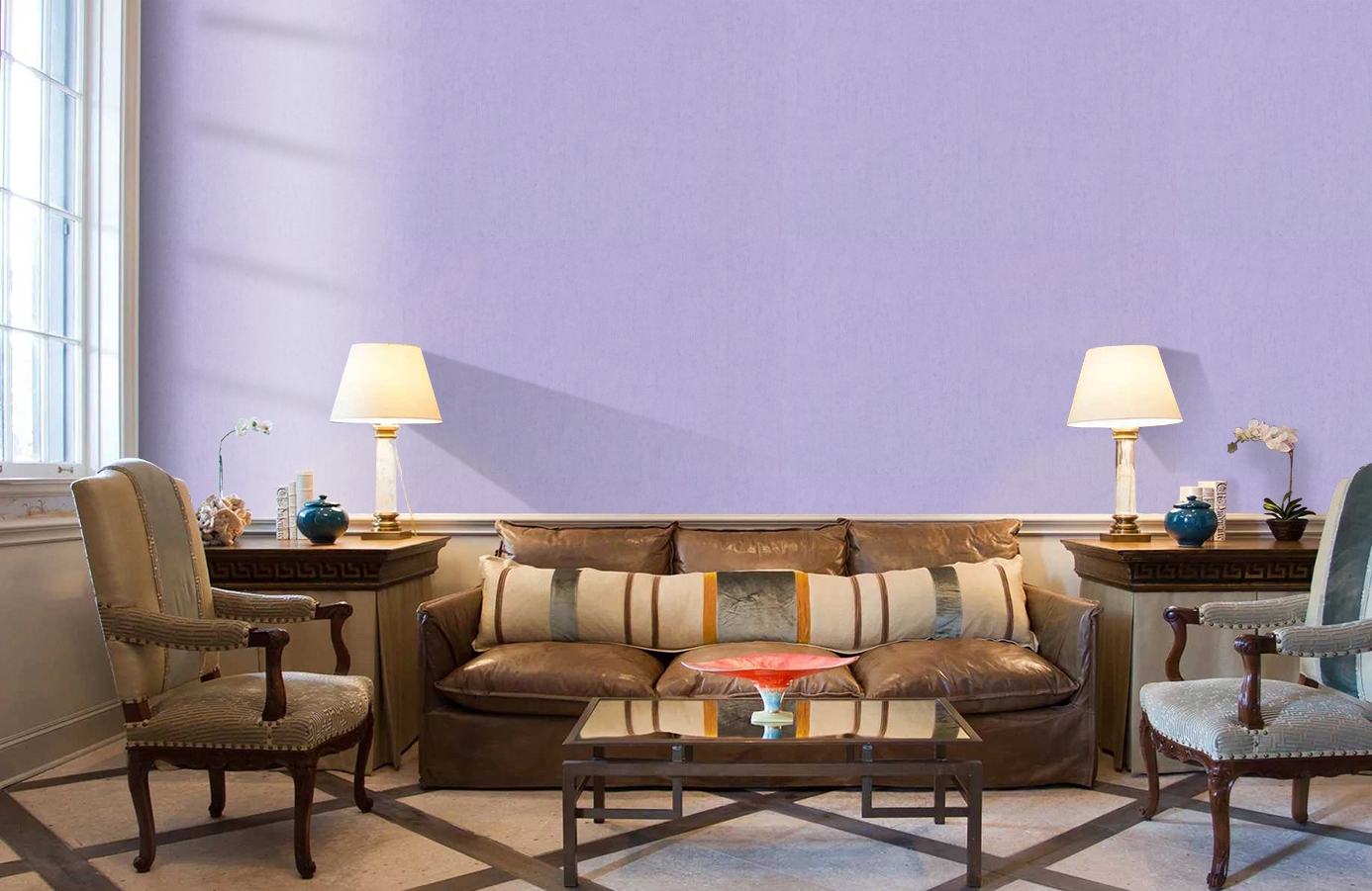 Обои 45-194-07 фото в интерьере кабинета