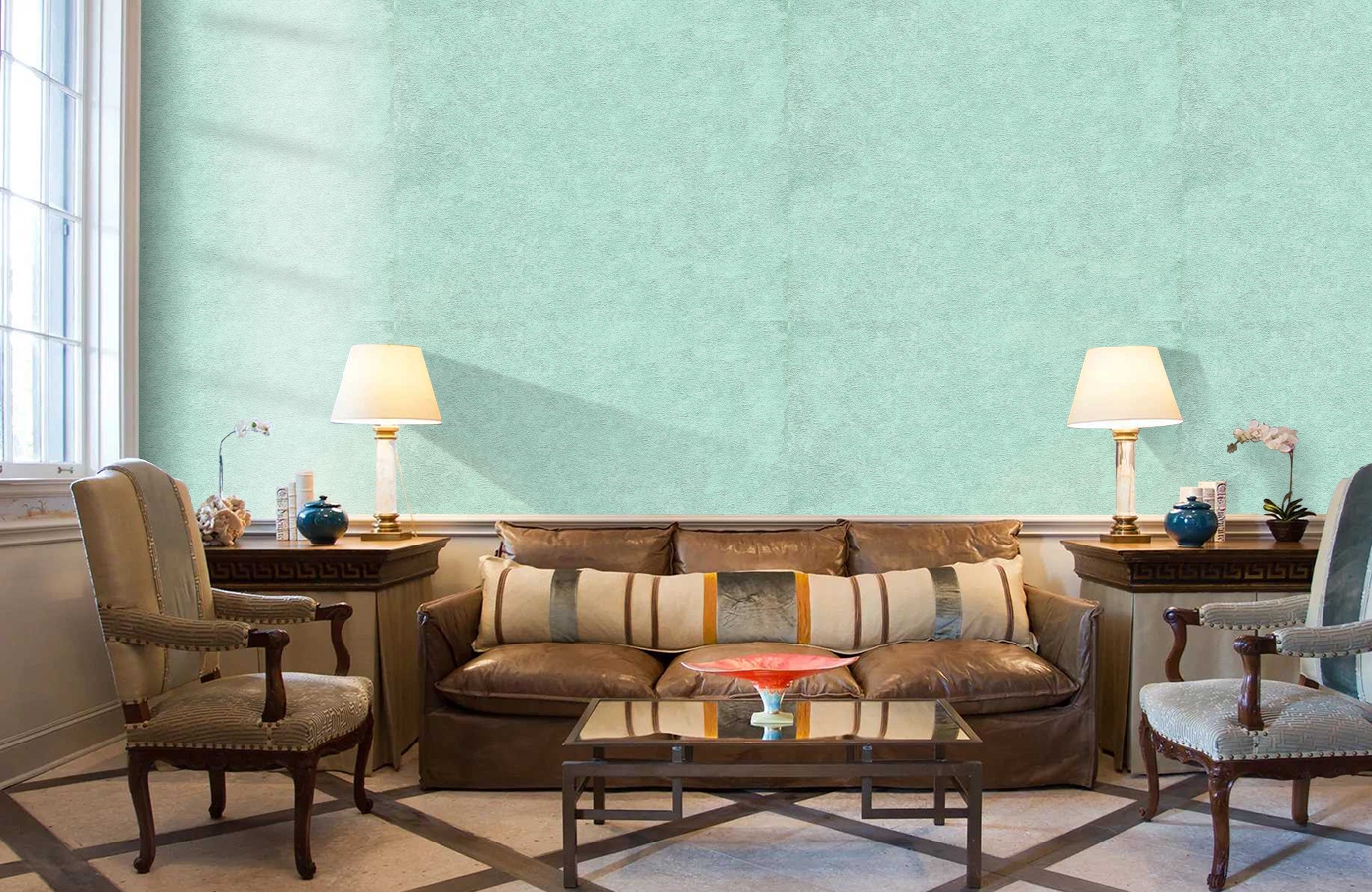 Обои 45-212-07 фото в интерьере кабинета