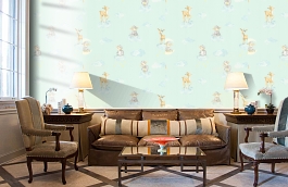 Обои 45-237-03 фото в интерьере кабинета превью