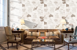 Обои 45-238-02 фото в интерьере кабинета превью