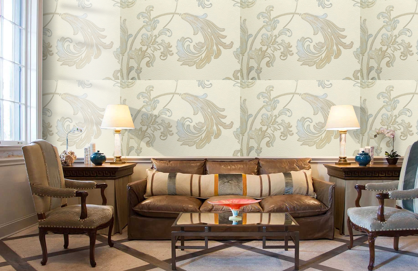 Обои 7382-26 фото в интерьере кабинета Обои 7382-26 фото в интерьере кабинета