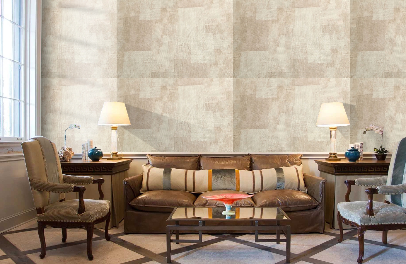 Обои 7412-22 фото в интерьере кабинета