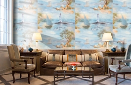 Обои 90013-67 фото в интерьере кабинета превью