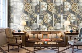 Обои 90017-43 фото в интерьере кабинета превью