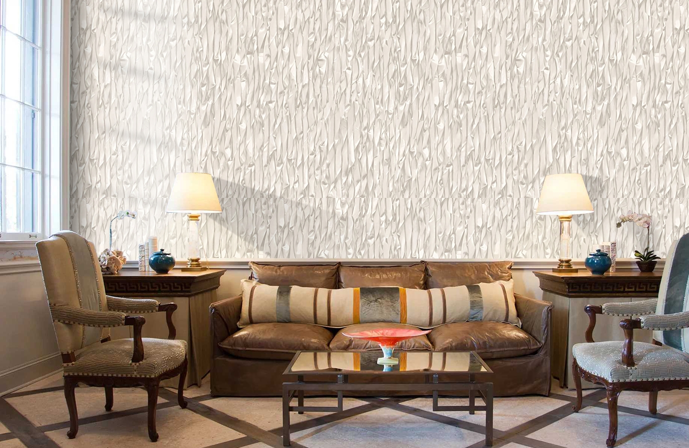 Обои 2602-2 фото в интерьере кабинета