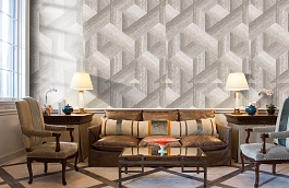 Обои 2606-2 фото в интерьере кабинета превью