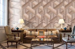 Обои 2606-4 фото в интерьере кабинета превью