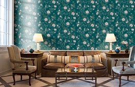 Обои 54396-7 фото в интерьере кабинета превью