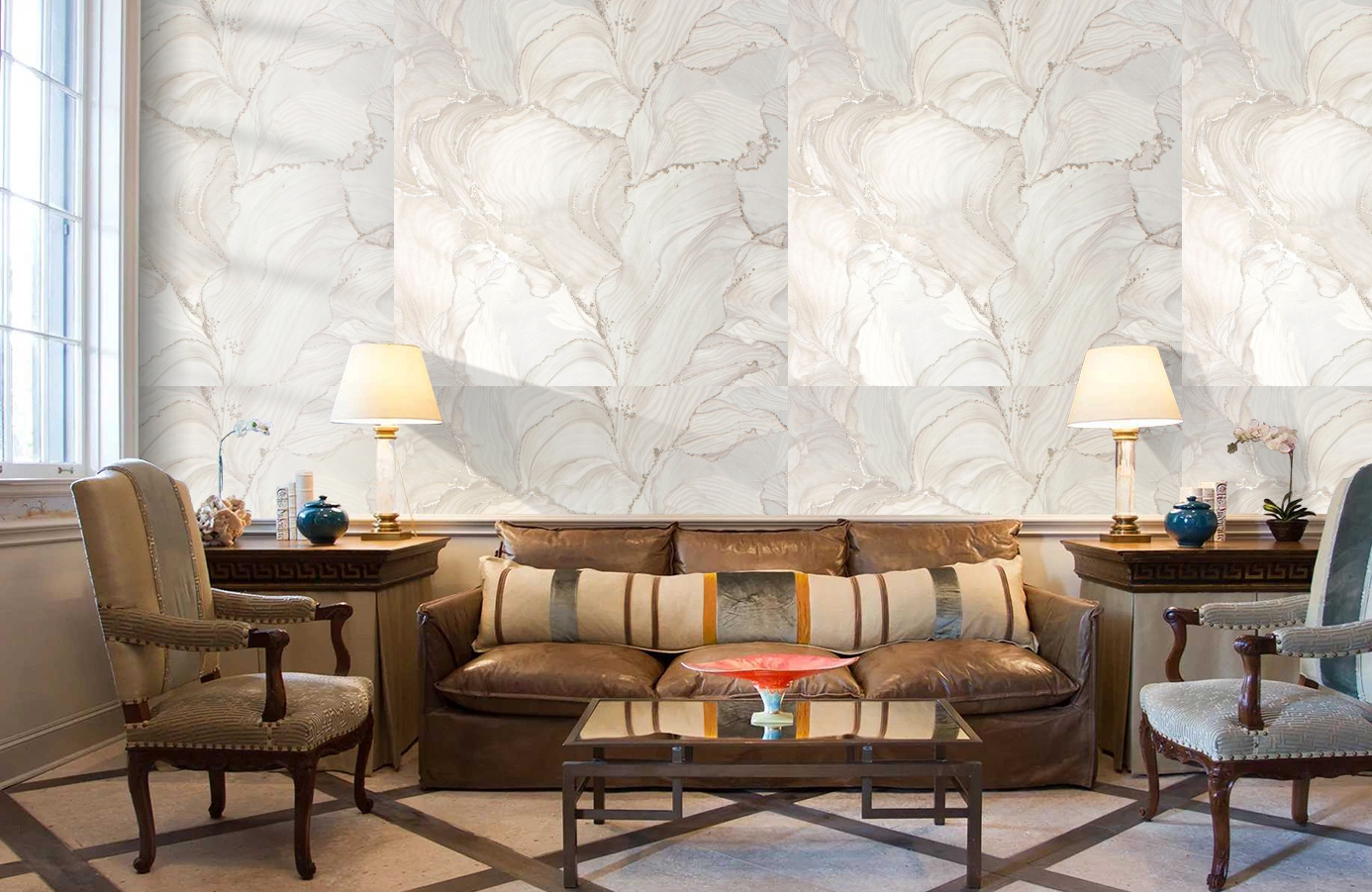 Обои 285911 фото в интерьере кабинета