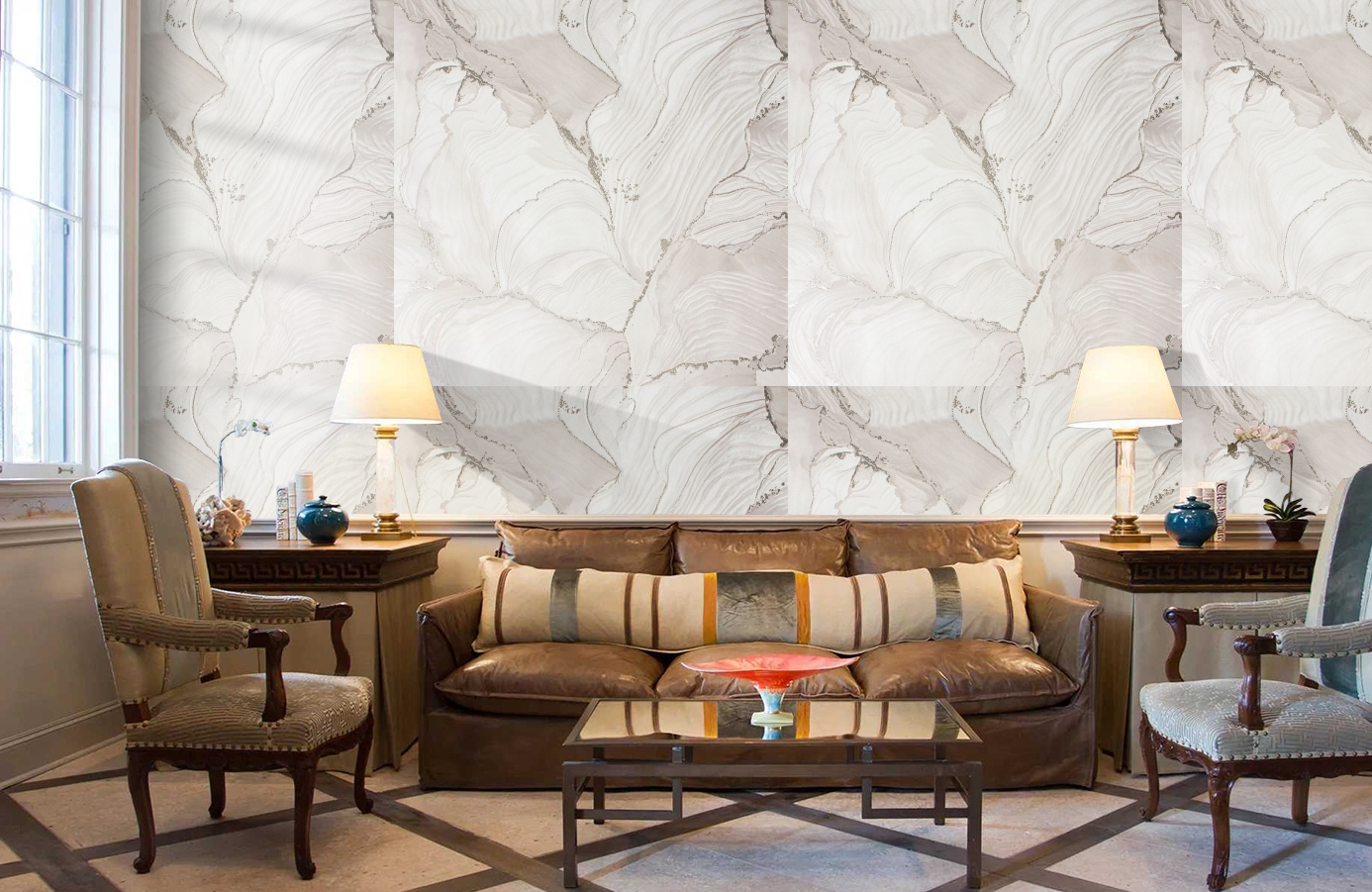 Обои 285914 фото в интерьере кабинета