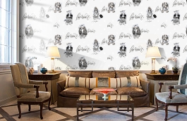 Обои 286071 фото в интерьере кабинета превью