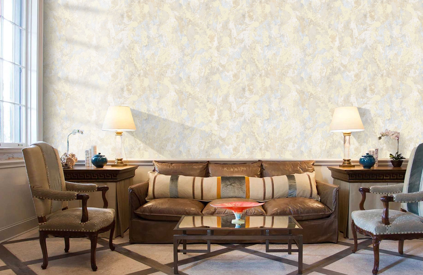 Обои 103803 фото в интерьере кабинета