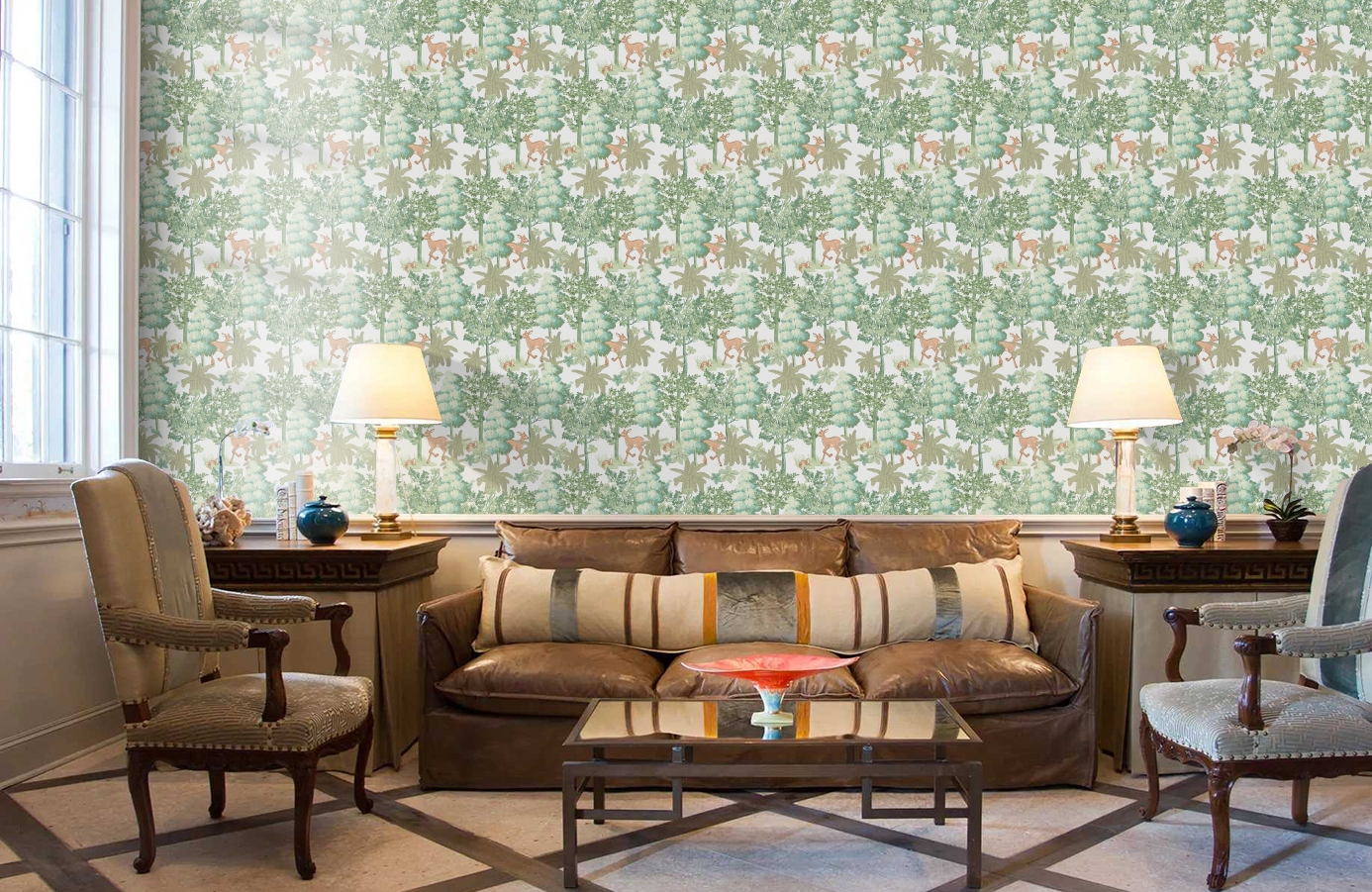 Обои 84215-3 фото в интерьере кабинета Обои 84215-3 фото в интерьере кабинета