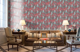 Обои 84215-6 фото в интерьере кабинета превью