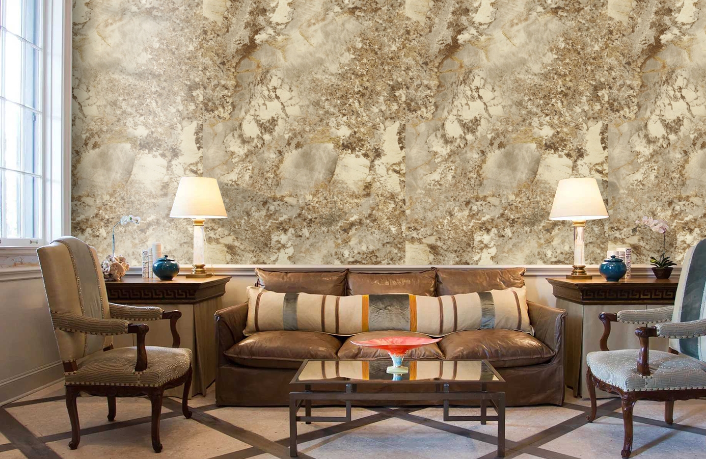 Обои 85601 фото в интерьере кабинета